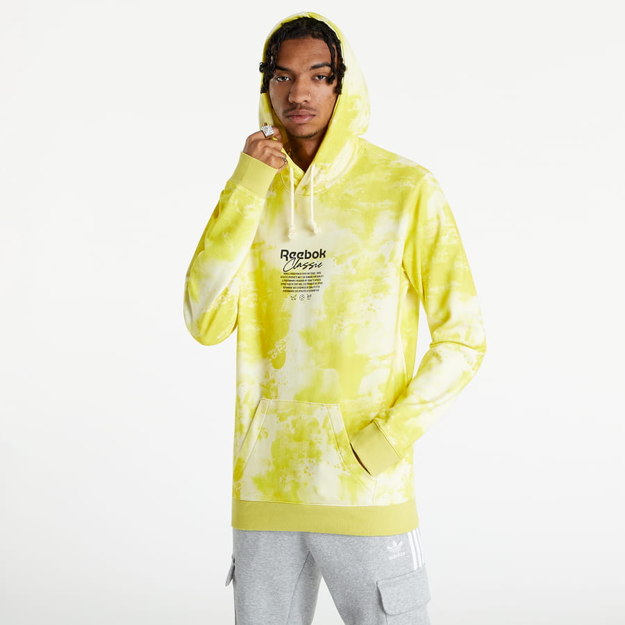 Суитчър Reebok Classics Allover Print Hoodie Жълто | H54421, 0