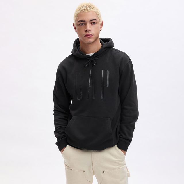 Shine Logo Hoodie True Black