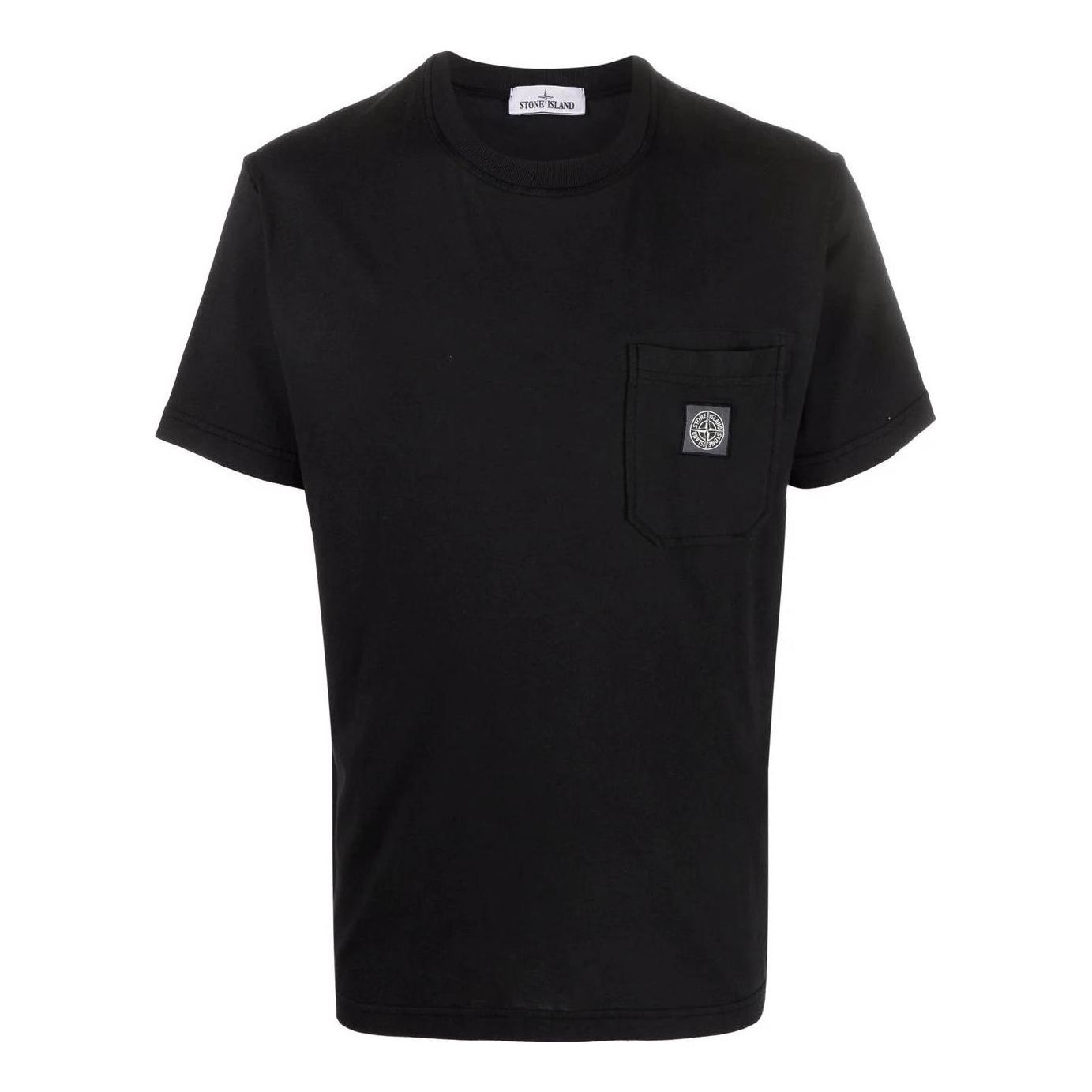 Тениска Stone Island Pocket Classic Logo Patch T-Shirt Черно | 761521957-V0029, 0