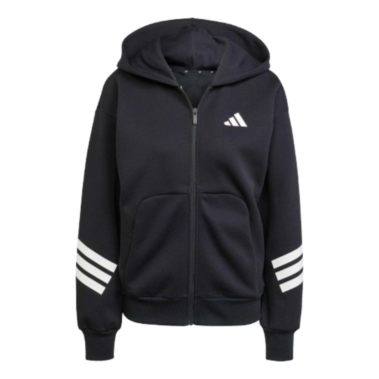 Суитчър adidas Originals Future Icons 3-Stripes Full-Zip Hoodie Черно | JE0171, 0
