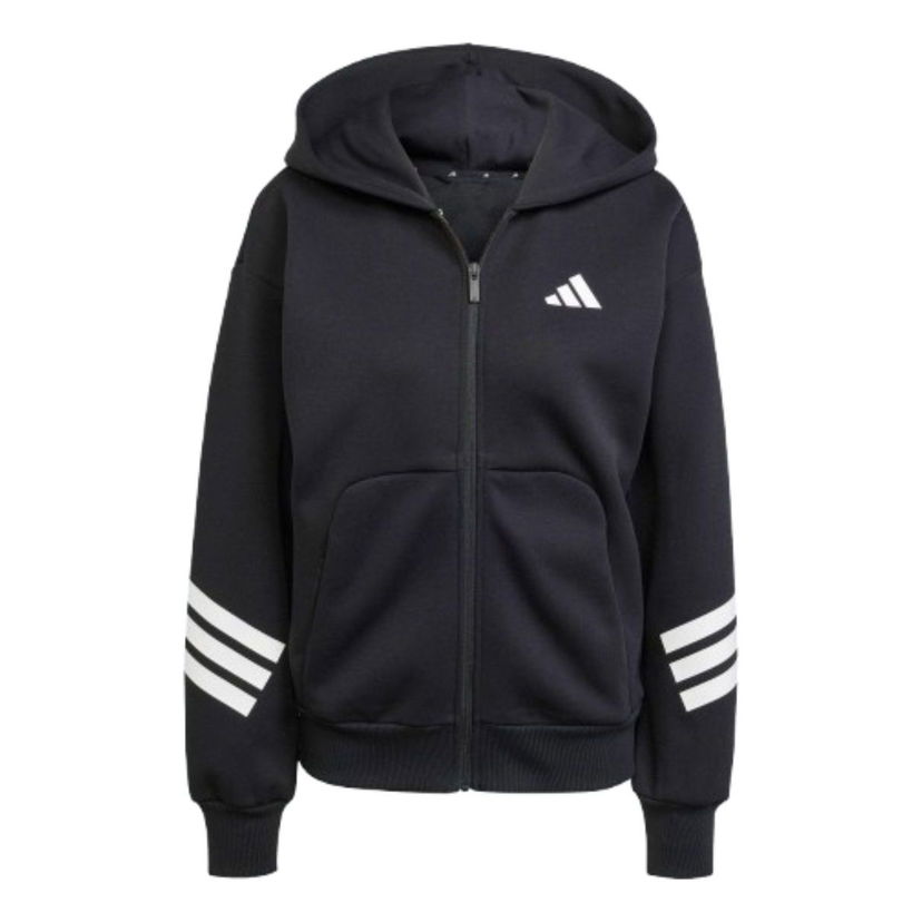 Суитчър adidas Originals Future Icons 3-Stripes Full-Zip Hoodie Черно | JE0171