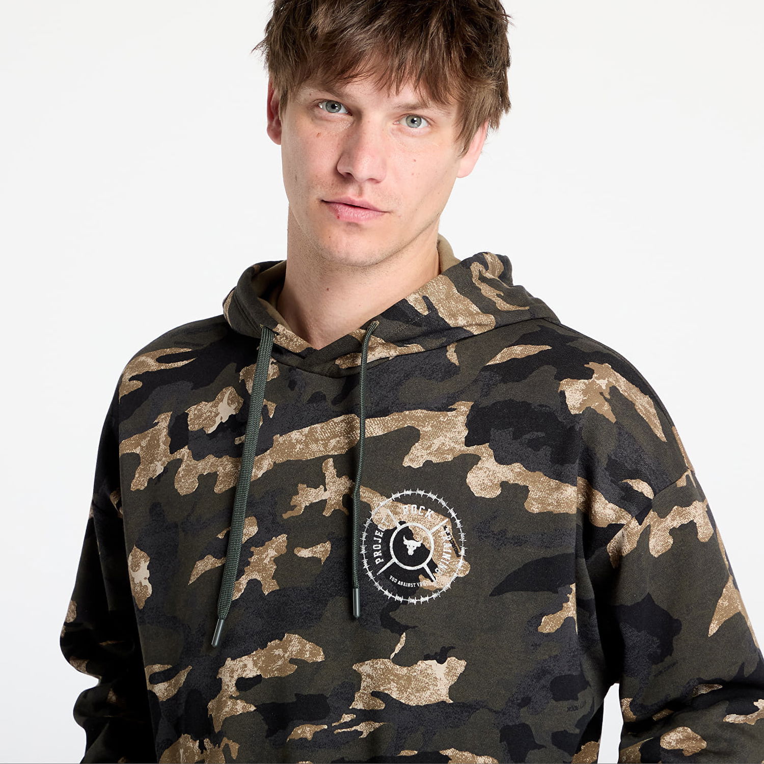 Суитчър Under Armour Project Rock AOP Terry Hoodie Многоцветен | 1389951-310, 1