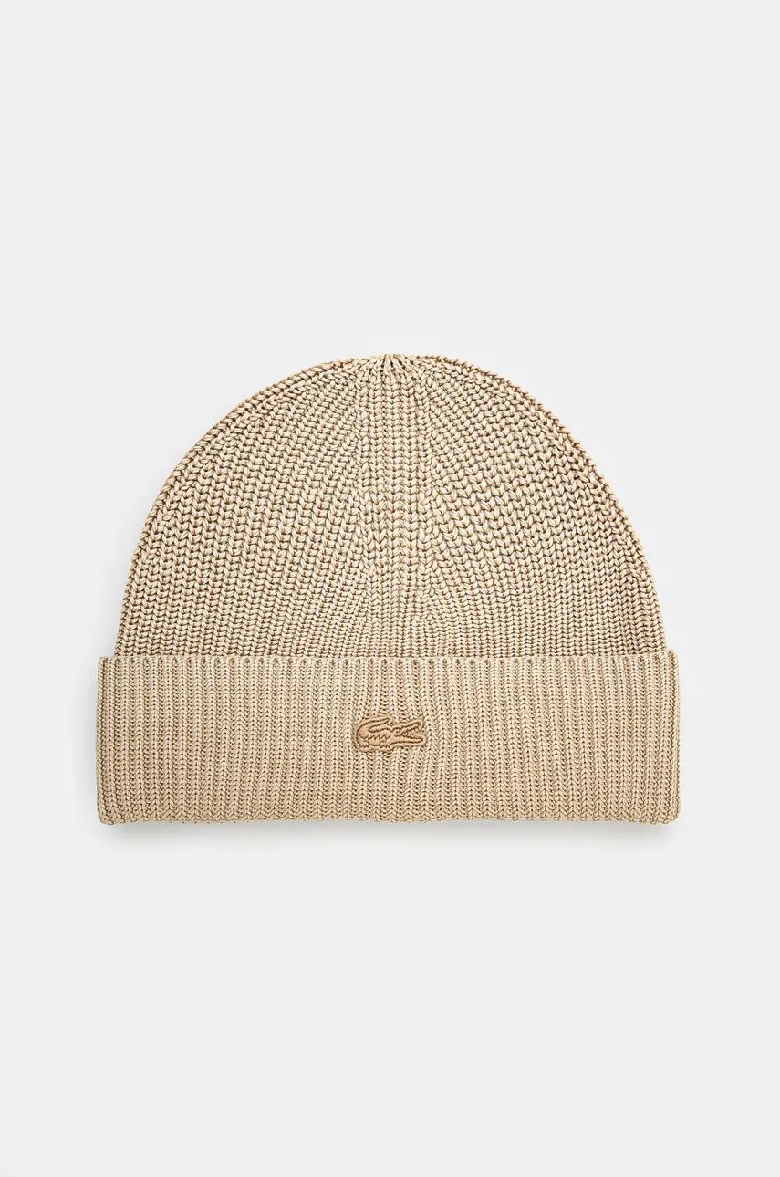 Шапка Lacoste Thin Knit Beanie Бежово | RB3152, 0