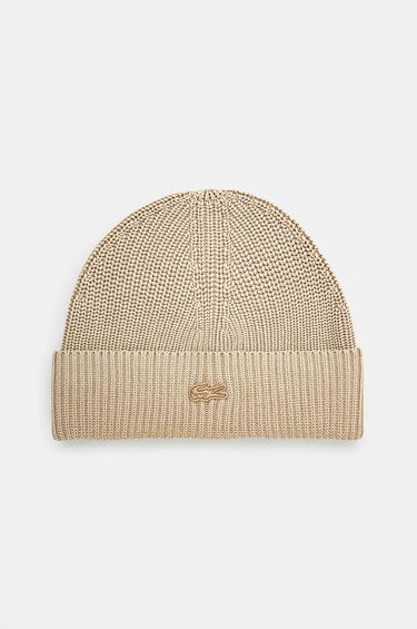 Шапка Lacoste Thin Knit Beanie Бежово | RB3152, 0