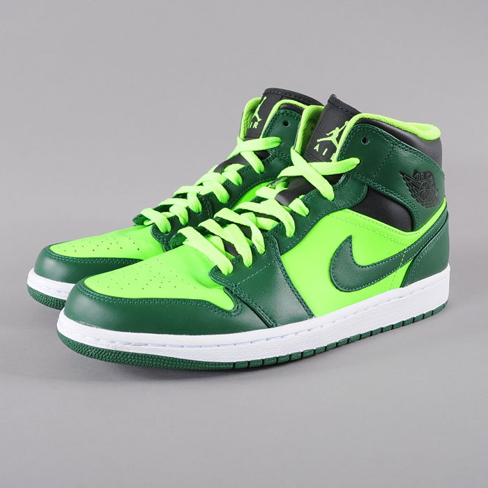 Кецове и обувки Jordan Air Jordan 1 Mid "Hulk" Зелено | 554724-330, 1