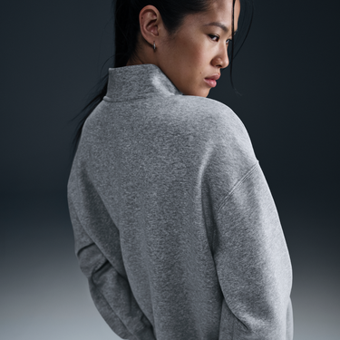 Пуловер Nike Sportswear Phoenix Fleece Quarter-Zip Sweatshirt Сиво | HJ0931-063, 3
