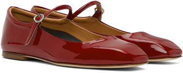 Облекло Aeyde Aeyde Uma Ballerina Flats Червено | A11-FL-RAZS08FL-123-406-048, 3