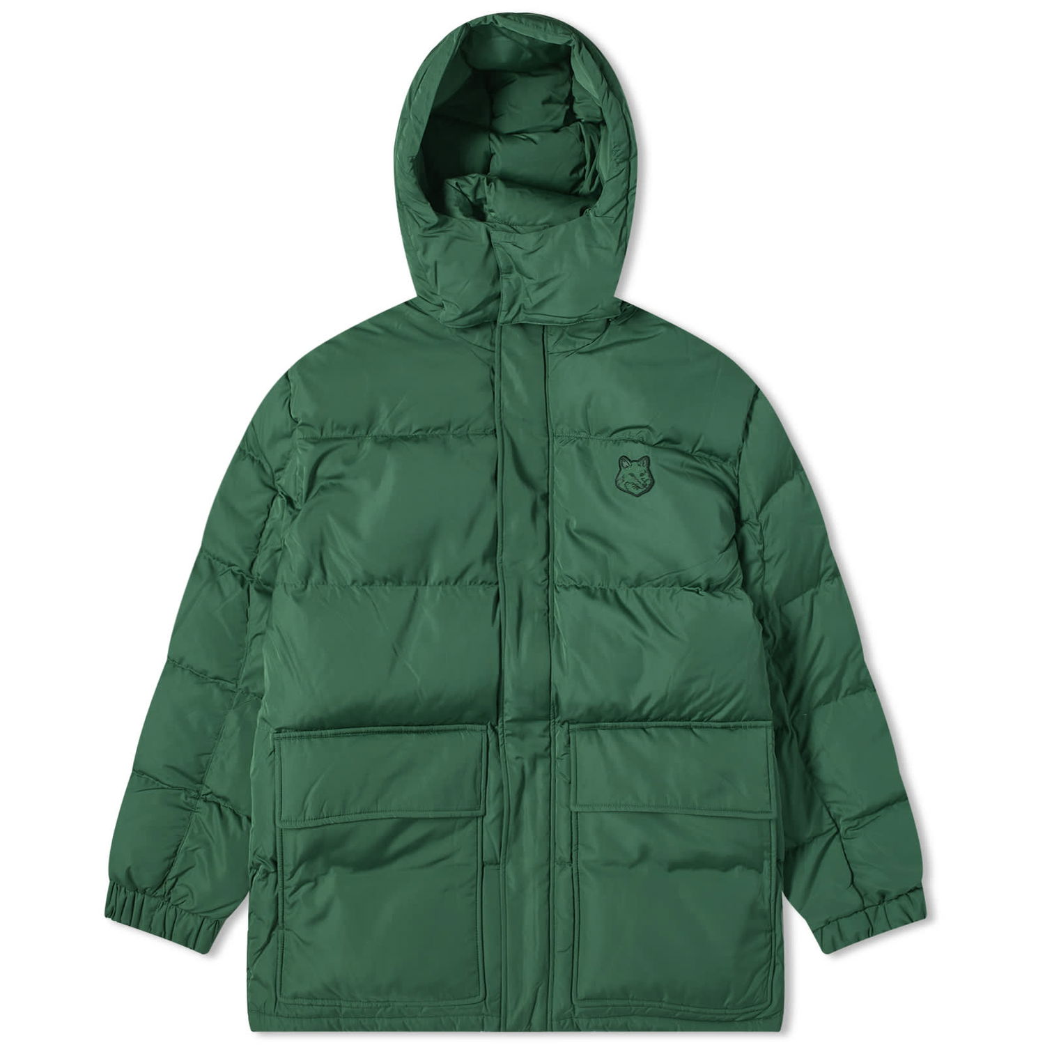 Суитчър MAISON KITSUNÉ Tonal Fox Head Patch Hoodie Зелено | LM02204WQ4016-P399, 0