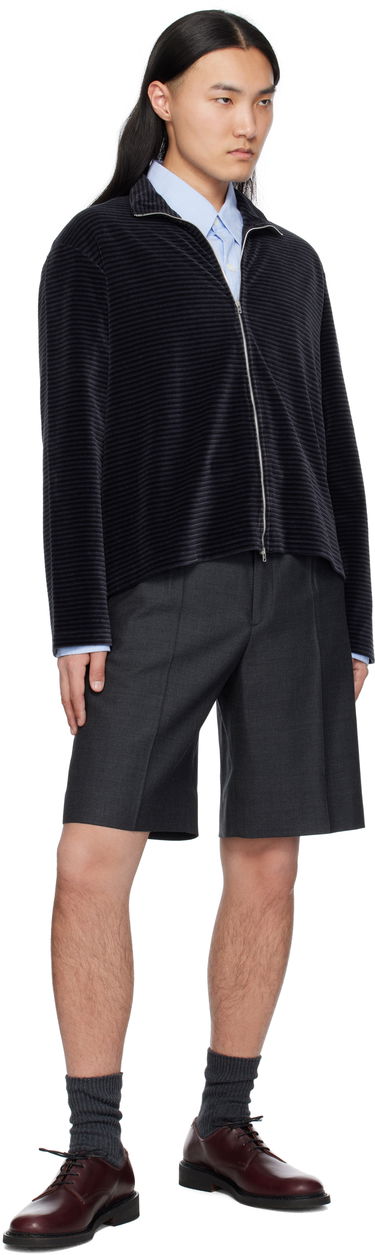 Пуловер OUR LEGACY Our Legacy Shrunken Full-Zip Track Jacket Черно | M4243SPS, 3
