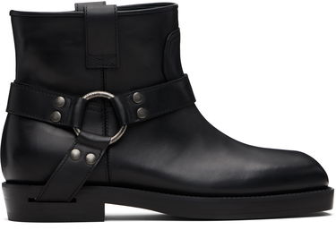 Кецове и обувки Balmain Balmain Calfskin Leather Biker Ankle Boots Черно | FM1TE365LVIT, 0