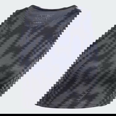 Сутиен adidas Performance Printed Yoga Studio Crop Top Черно | IS2976, 3