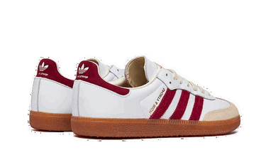 Кецове и обувки adidas Originals Sporty & Rich x Samba "White Burgundy" Бургунди | IF5660, 3