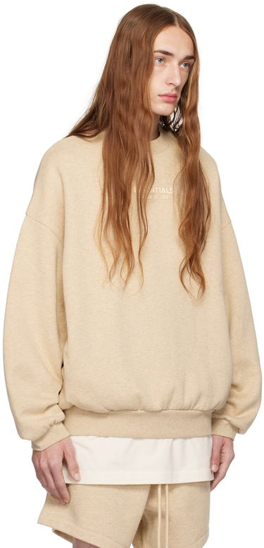 Пуловер Fear of God Fear of God Essentials Crewneck Бежово | 192BT232043F, 1