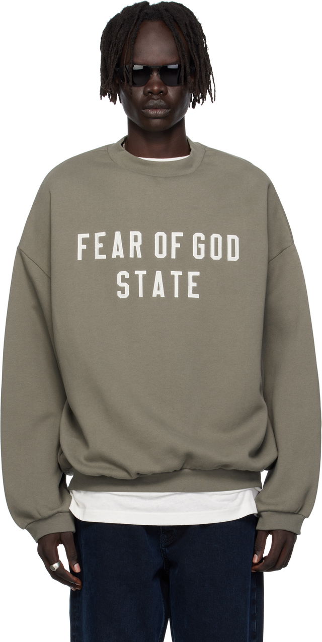 Fear of God ESSENTIALS 90s Fit Fleece Crewneck Sweatshirt