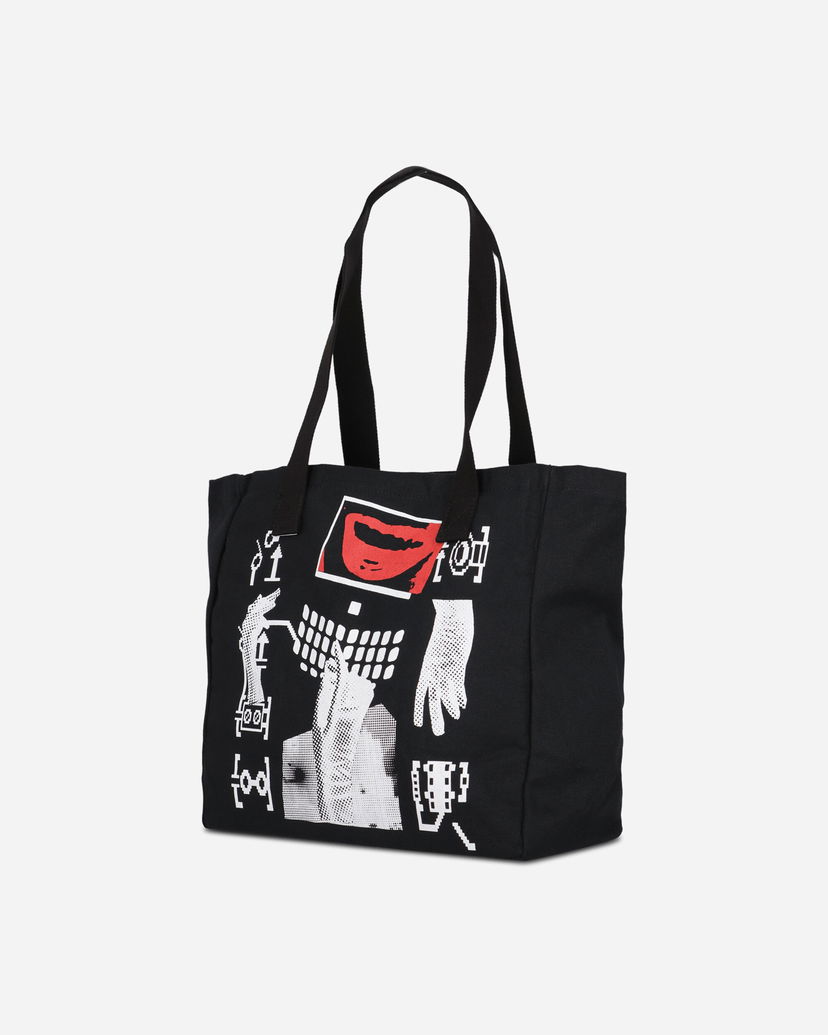 Голяма пазарска чанта Cav Empt Lips Display Tote Bag Черно | CES28G07 BLACK