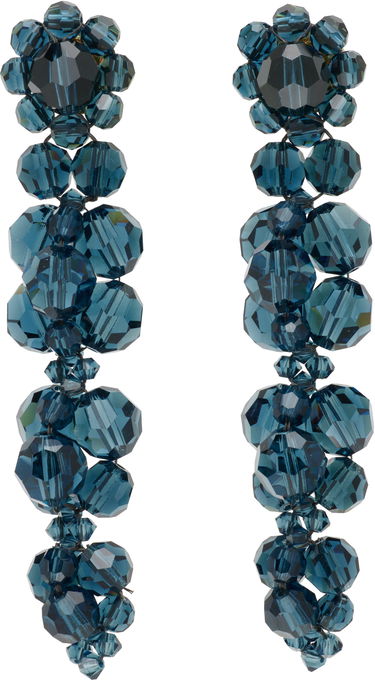 Обеци Simone Rocha Simone Rocha Cluster Drip Crystal Earrings Синьо | ERG546 0903, 0
