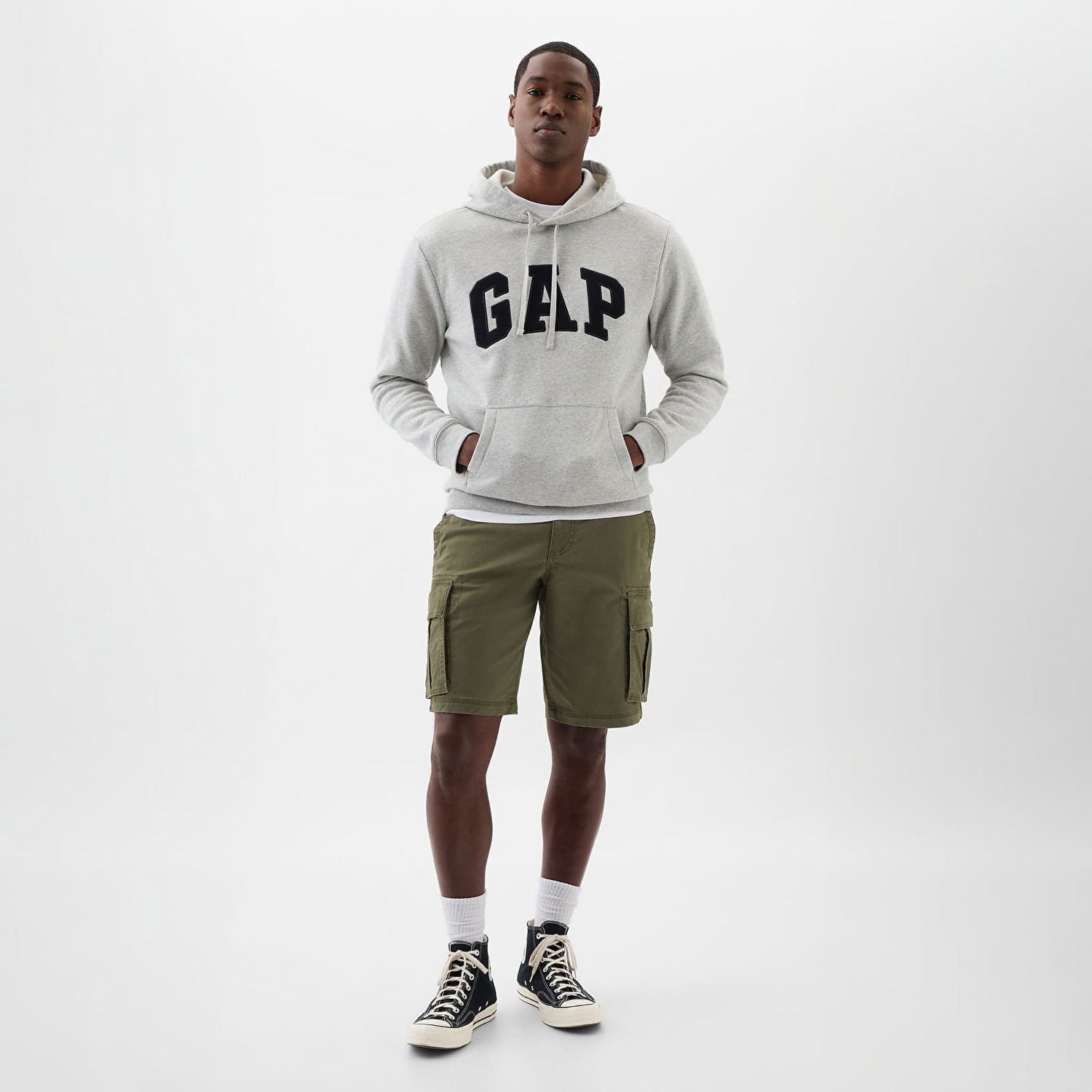 Къси панталони GAP Cargo Shorts Black Moss Зелено | 866152-02, 0
