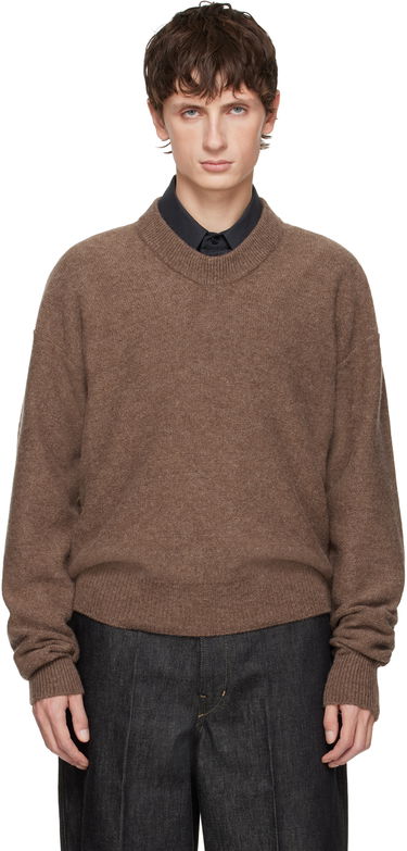 Пуловер LEMAIRE Boxy Crewneck Sweater Кафяво | TO1417 LK107, 0