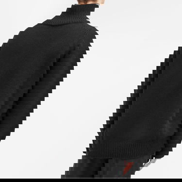 Пуловер PANGAIA Recycled Cashmere Chunky Turtleneck Sweater, Size Medium Черно | 100014319868, 3