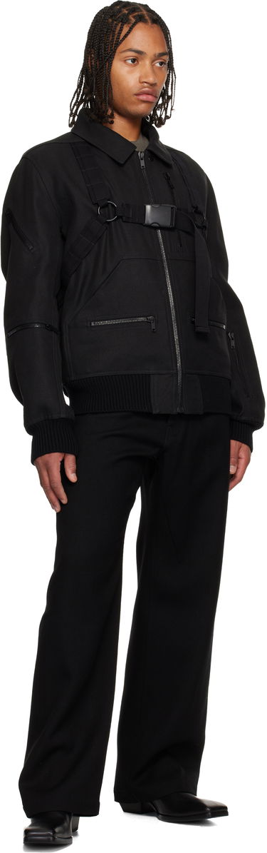 Панталони Rick Owens Concordians Geth Wide-leg Twill Trousers Черно | RU02E1333 WD, 3