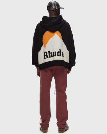 Суитчър Rhude MOONLIGHT KNIT ZIP-UP HOODIE Черно | RHPF24HO018672322, 1