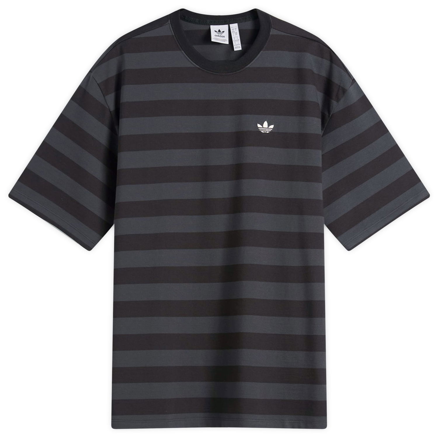 Тениска adidas Originals Women's Striped Short Sleeve T-Shirt, Size X-Small Черно | KF2321, 1