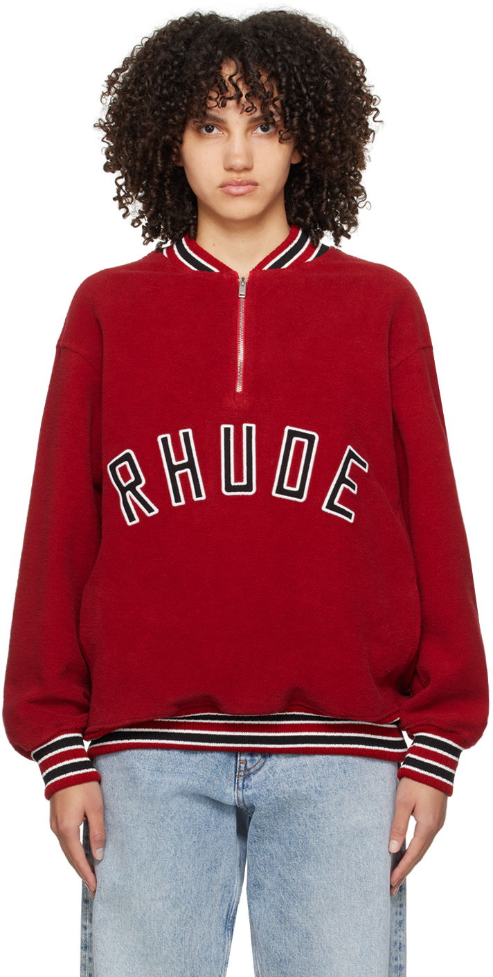 Яке Rhude Half-Zip Jacket Червено | RHPS24JA12150137