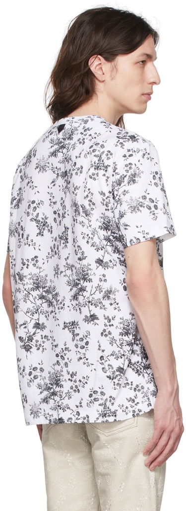 Тениска Erdem Erdem Floral-Print Cotton T-Shirt Бяло | MS22_502MELTS, 2
