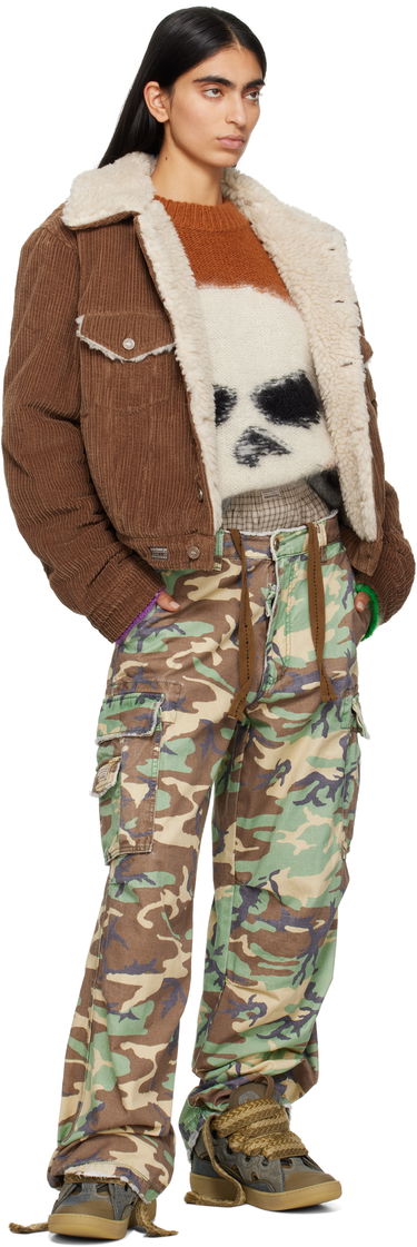 Яке ERL Sherpa Corduroy Trucker Jacket Кафяво | ERL09J003, 4