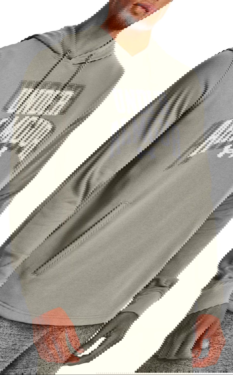 Суитчър Under Armour Rival Terry Graphic Hoodie Сиво | 1379766-504, 0
