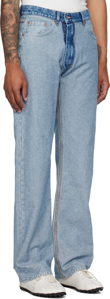Дънки Maison Margiela MM6 Maison Margiela Straight-Leg Jeans Синьо | SH0LA0026 M30018, 1