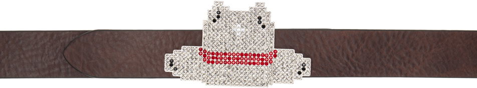 Колани Maison Margiela Maison Margiela Crystal Cowboy Belt Кафяво | SM2TP0002 SV0266, 0