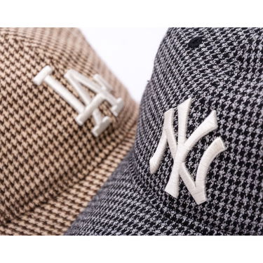 Шапка с козирка New Era NY Yankees MLB Houndstooth 9TWENTY Adjustable Hat Черно | 60691222, 6