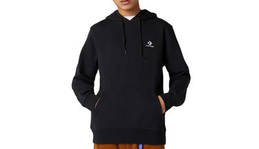 Суитчър Converse Embroidered Star Chevron French Terry Pullover Hoodie Черно | 10020343-A01, 3