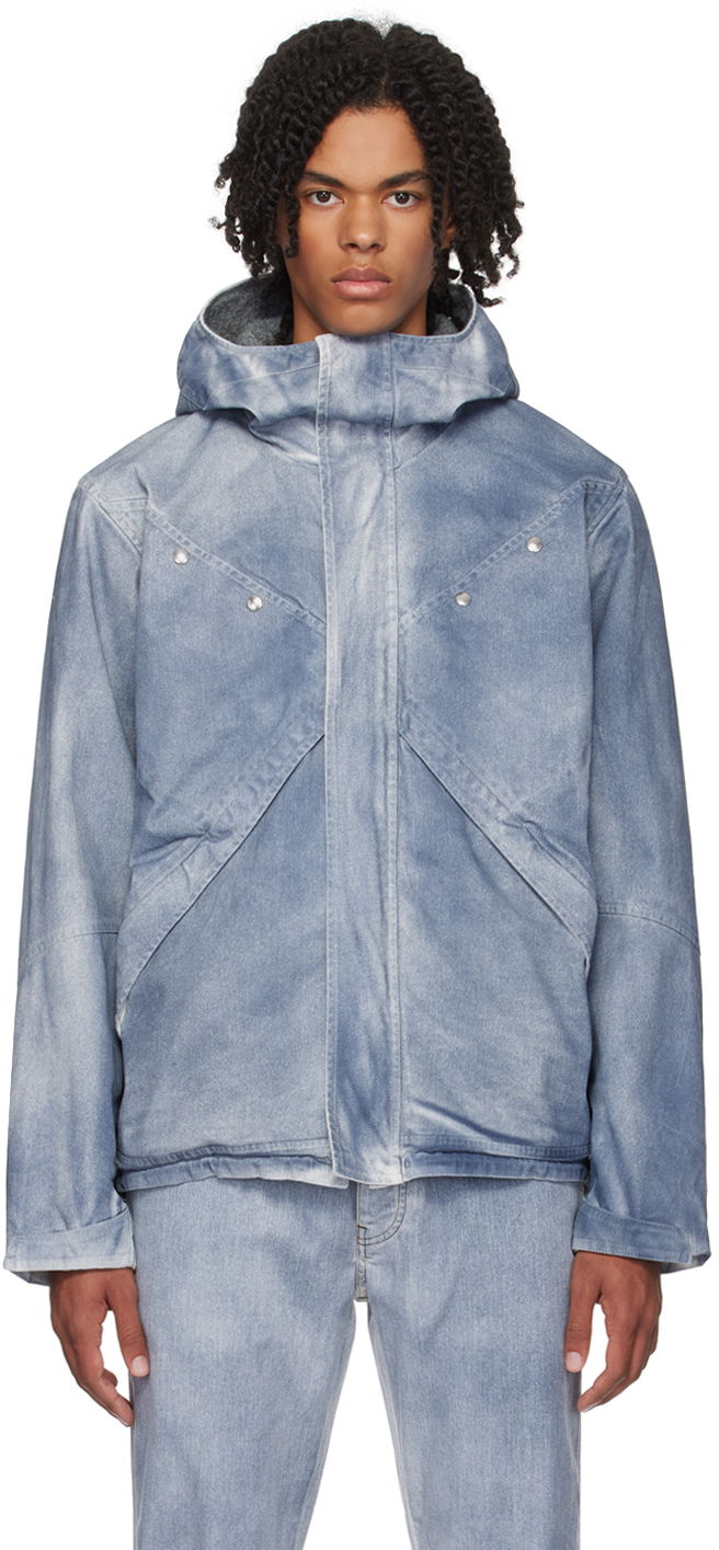 Ветровка Ranra Indigo Denim Hooded Jacket Тюркоазено | AMFW23JA13291756, 0