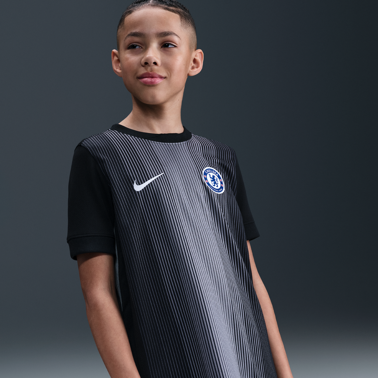 Фланелка Nike Chelsea FC 2025/26 Stadium Dri-FIT Short Sleeve Soccer Jersey Черно | HJ5248-011, 1