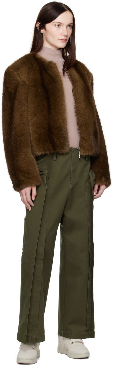 Яке STAND STUDIO Faux-Fur Jacket Кафяво | 66411-9019, 3