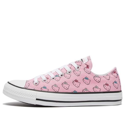 Кецове и обувки Converse Chuck Taylor All Star Kitty Pattern Розово | 164631C