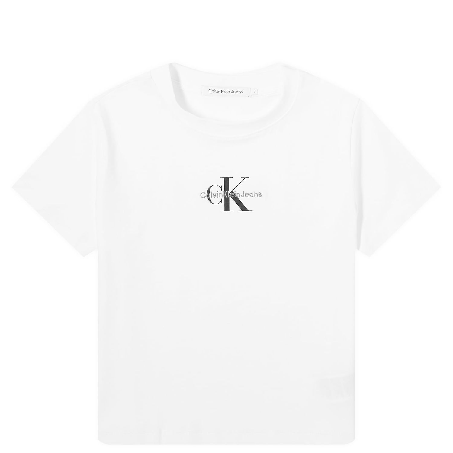 Тениска CALVIN KLEIN Monologo Baby Бяло | J20J223113YAF, 0