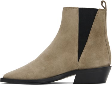 Облекло Anine Bing Anine Bing Bekah Suede Flat Ankle Boots Бежово | A-14-10197-TPU1, 2