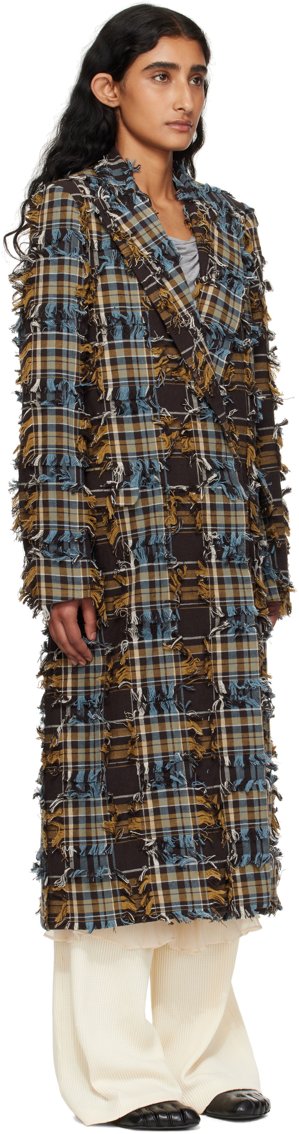 Палта Collina Strada Collina Strada Wolverine Plaid Frayed Coat Многоцветен | XX5217-B, 1