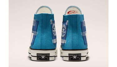 Кецове и обувки Converse Chuck 70 High Patchwork Синьо | A00733C, 4
