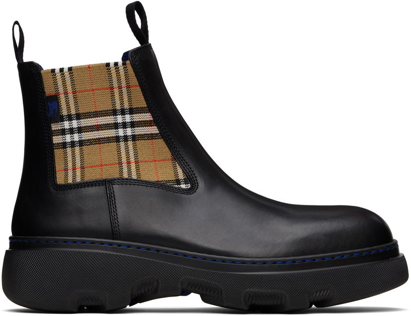 Кецове и обувки Burberry Burberry Creeper Low Chelsea Boots Черно | 8105183