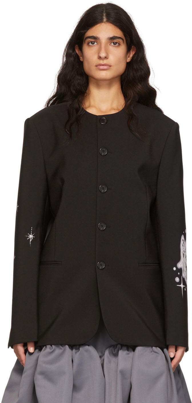 Яке We11done We11done Polyester Buttoned Jacket Черно | WD-JK1-22-099-M-BK, 0