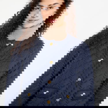 Яке Tommy Hilfiger Gold Button Quilted Jacket Тъмно синьо | WW0WW47449 C1G, 1