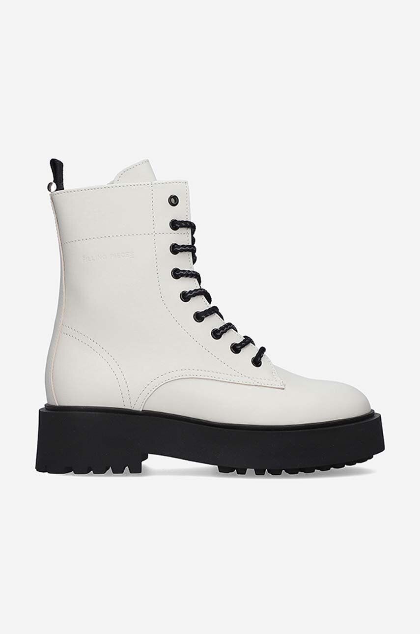 Кецове и обувки Filling Pieces Jenn Lace Up Boots Бяло | 55628221812, 0