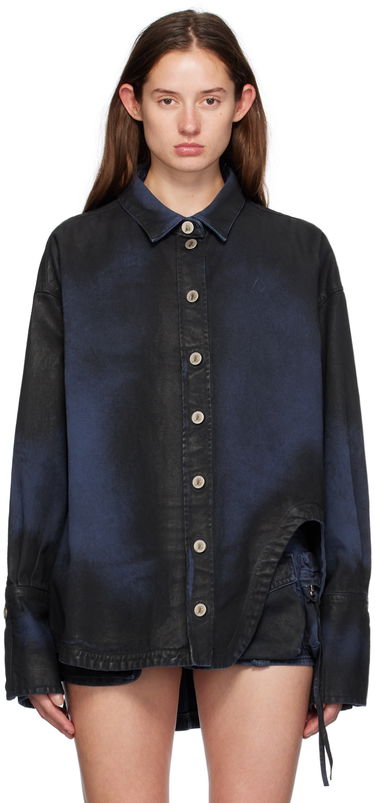 Риза The Attico Attico Diana Denim Shirt Синьо | SPEWCB68 C108, 0