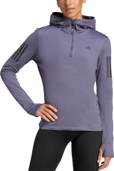 Суитчър adidas Originals Own the Run Hooded Running Top Лилаво | jw9652, 0