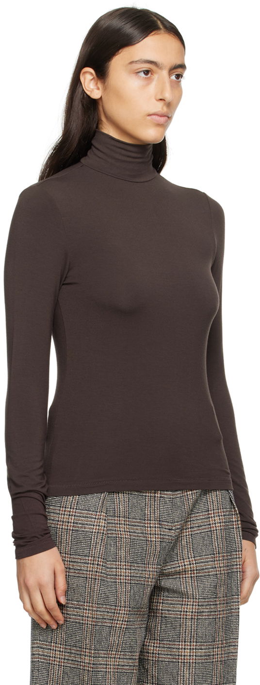 Пуловер rag & bone Luca Turtleneck Top Кафяво | WAC23FT017FG17, 1