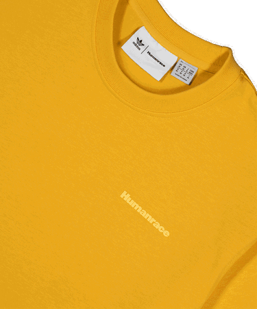 Тениска adidas Originals Pharrell Williams x Basics Tee Bold Gold Жълто | HG1806, 4